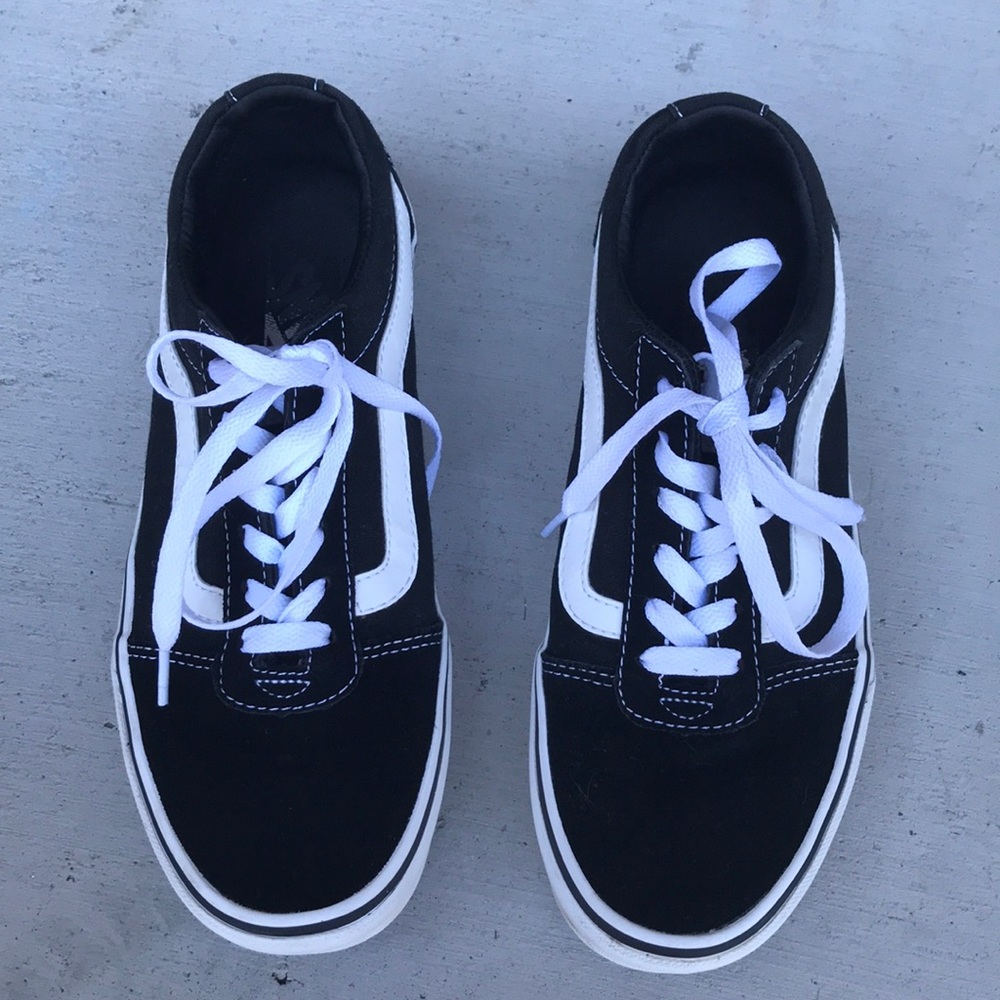 Old Skool Vans Black and White